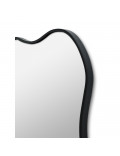 Зеркало в чёрной волнистой раме Fancy L Black (Фэнси) Smal 60*120 см в интернет-магазине зеркальной мастерской ЗЕРКАЛА-М фото 1 