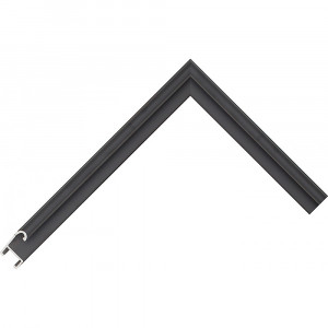 Алюминиевый багет вороной черный матовый 85-30