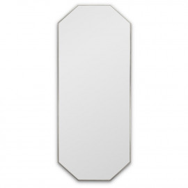 Восьмиугольное зеркало в тонкой серебряной раме Stilig L Silver (Стилиг) Smal 50*120 см 